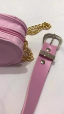 Kit Bolsa Com Cinto Blogueirinha Moda Tendencia Infantil Luxo Mini Diva