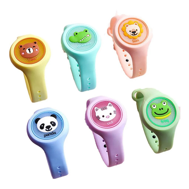 Pulseira Relógio Infantil Repelente de Mosquito