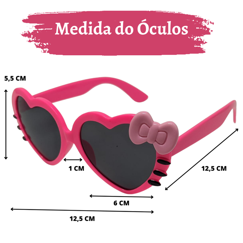 Óculos de sol infantil menina + relógio infantil de led barato da moda