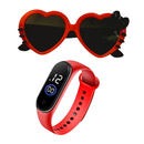 Kit Óculos de Sol Infantil + Relógio de LED