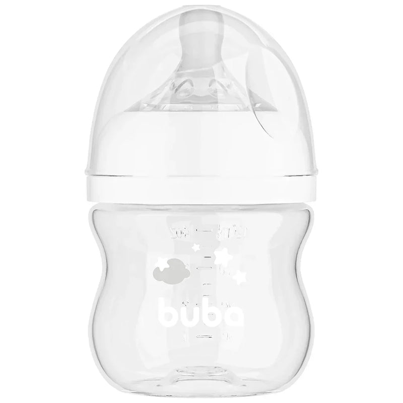 Mamadeira Buba Easy Flow Anticólica 120ml RN Branca Rosa Azul