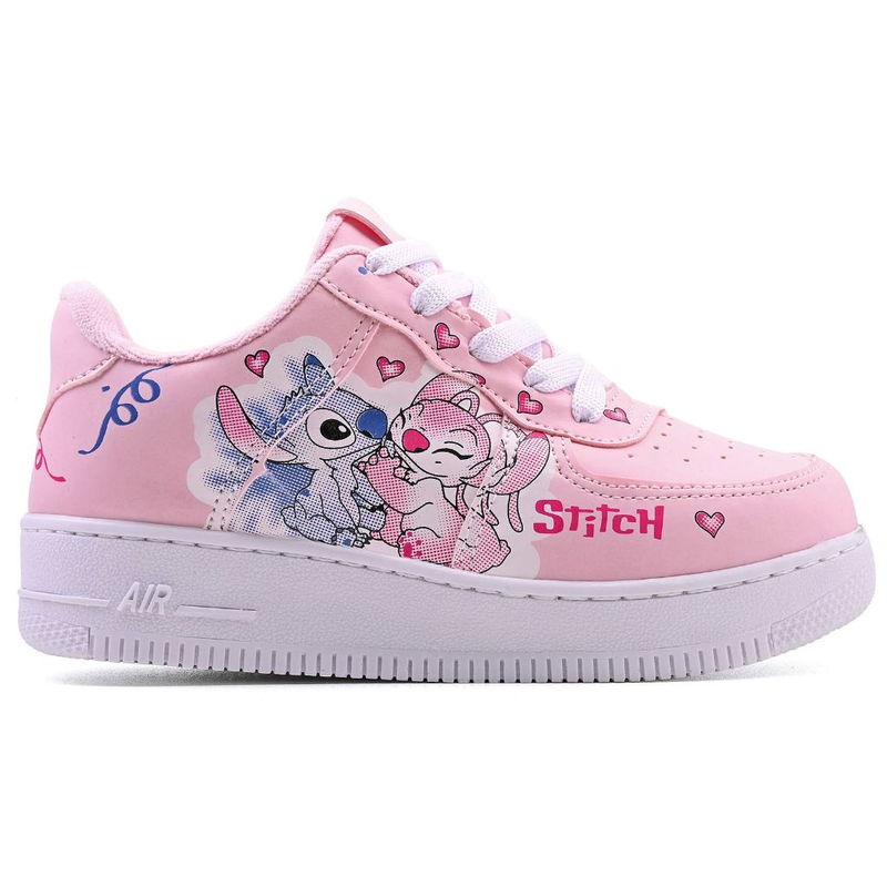 Tênis Infantil Confortável Stitch Primeira Linha Original Escolar Meninas Feminino