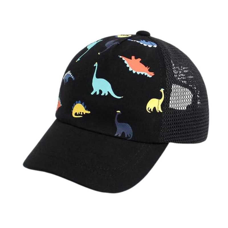 Boné Infantil Menino Dinossauro Telinha Truck Estampado