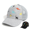 Boné infantil Menino Dinossauro Telinha Truck Estampado 02 a 05 Boné de Criança 01 a 05