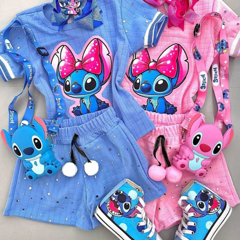 Conjunto lilo stitich blogueirinha