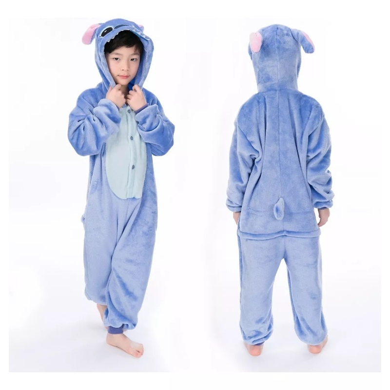 Stich Kigurumi Pijama de Fantasia- Envio Imediato- Infantil e Adulto