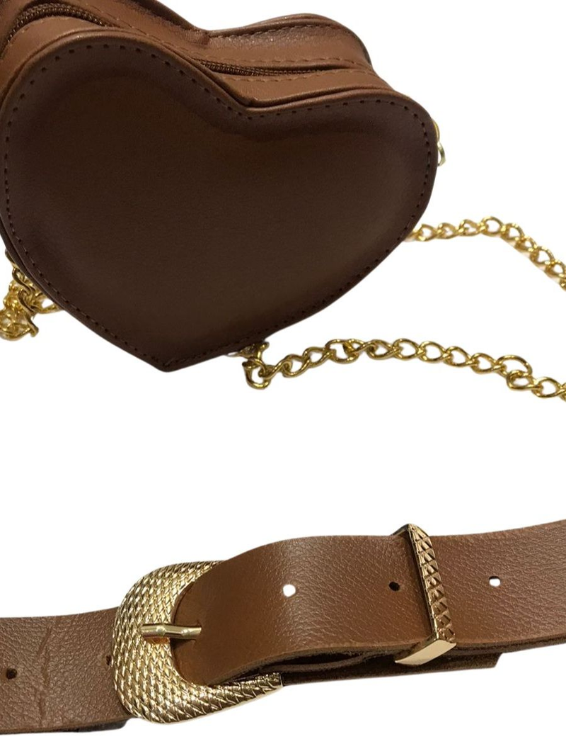 Kit Bolsa Com Cinto Blogueirinha Moda Tendencia Infantil Luxo Mini Diva