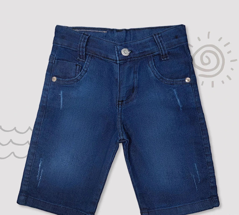 Bermuda Infantil Masculina Sarja e Short Jeans Juvenil
